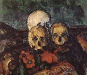 Paul Cezanne carpet three skull oil painting reproduction